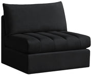 Chaise modulaire sans accoudoirs en velours Jacob