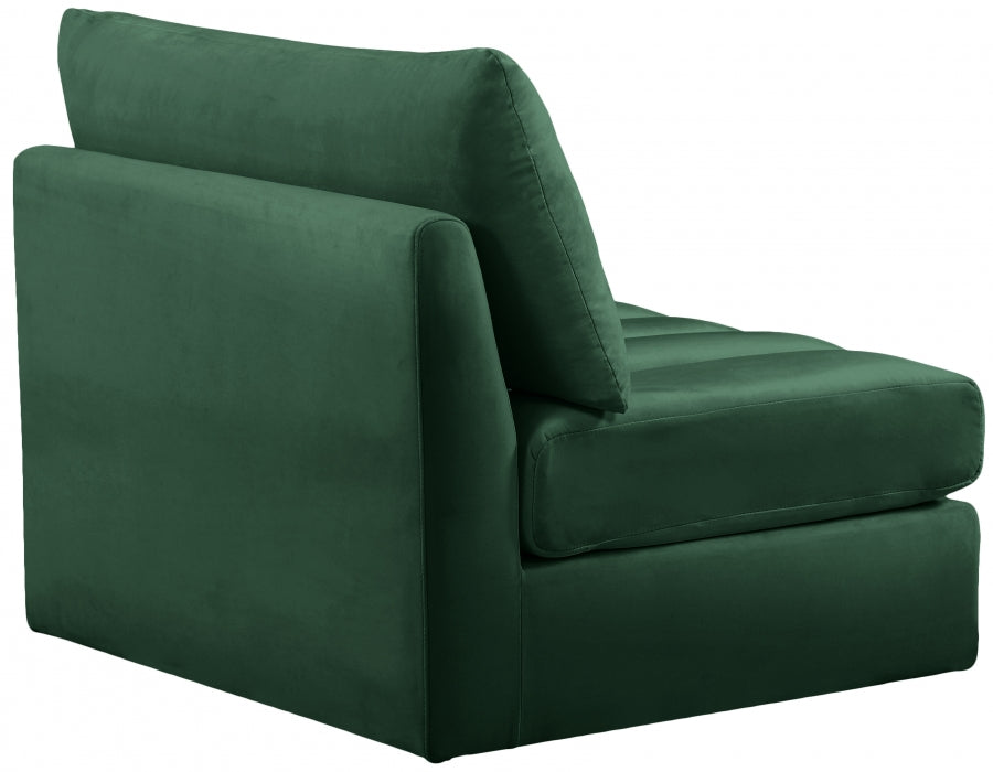 Chaise modulaire sans accoudoirs en velours Jacob