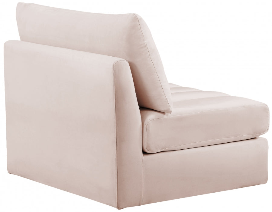Chaise modulaire sans accoudoirs en velours Jacob