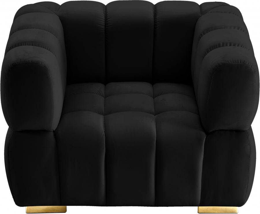 Chaise Gwen en velours