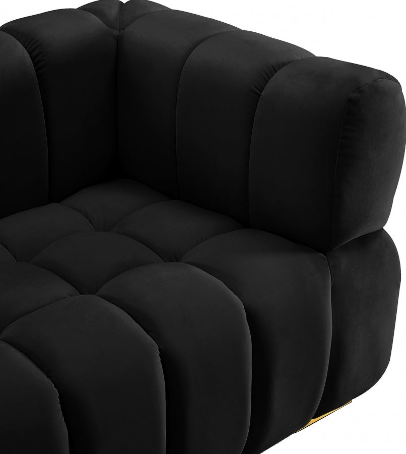 Chaise Gwen en velours