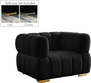 Chaise Gwen en velours