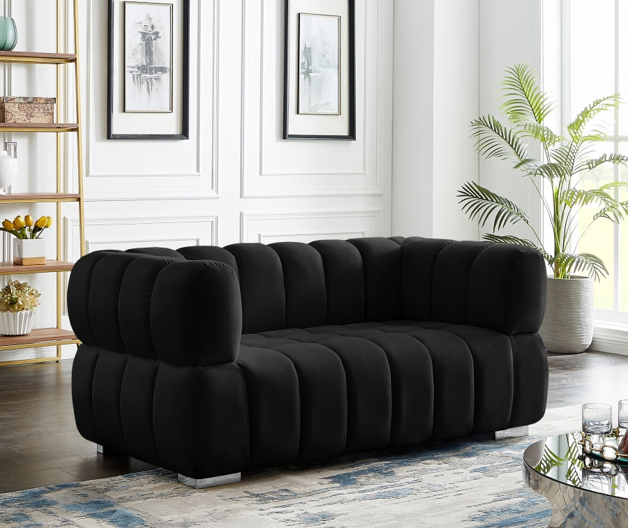 Causeuse en velours Gwen 