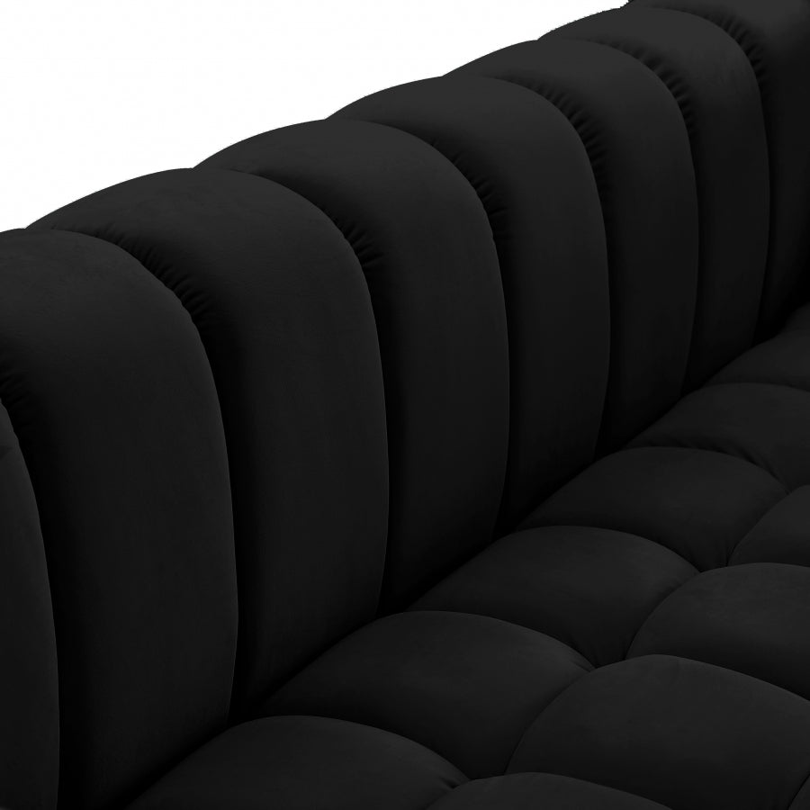 Causeuse en velours Gwen 