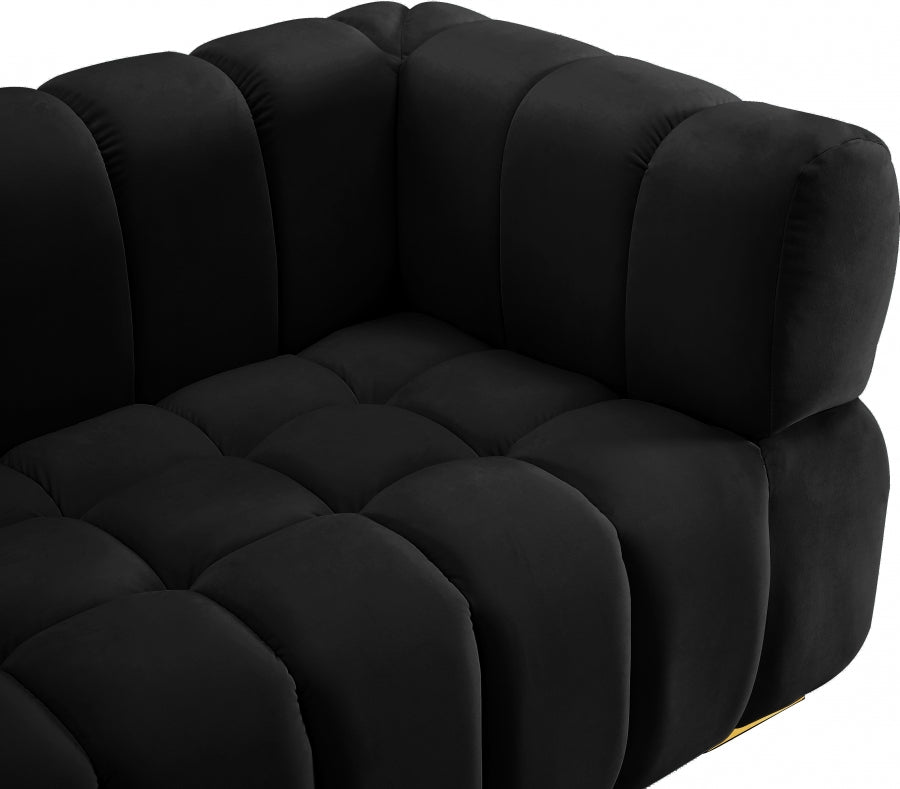Causeuse en velours Gwen 
