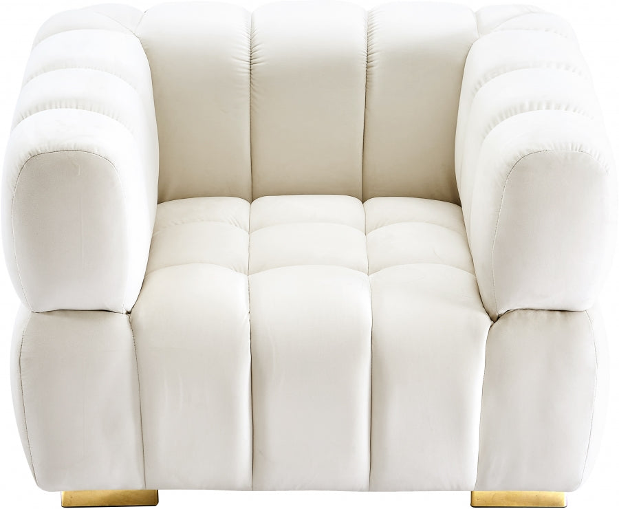 Chaise Gwen en velours