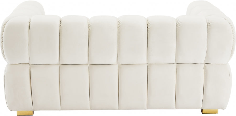 Causeuse en velours Gwen 