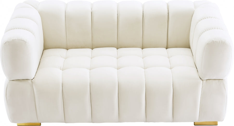 Causeuse en velours Gwen 