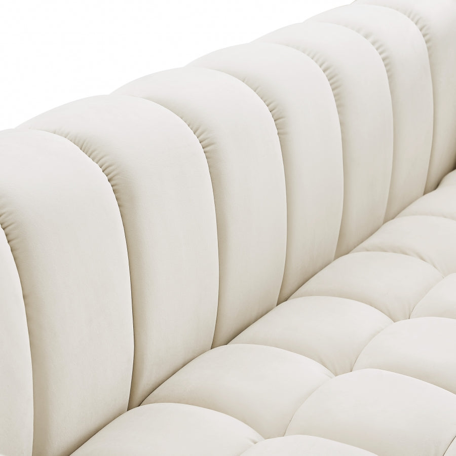 Causeuse en velours Gwen 