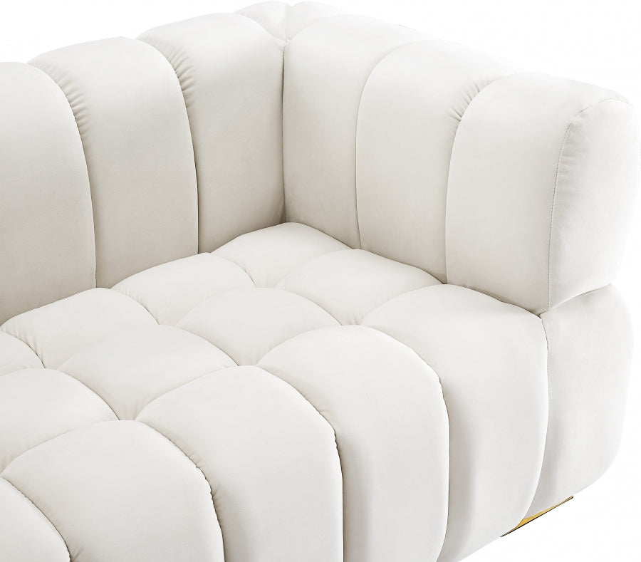 Causeuse en velours Gwen 