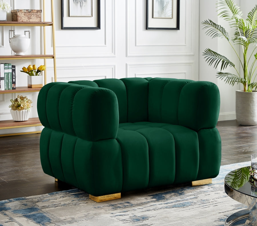 Chaise Gwen en velours