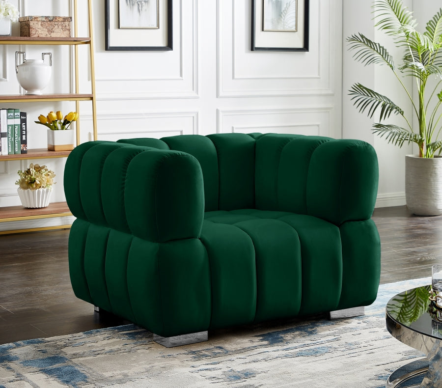 Chaise Gwen en velours
