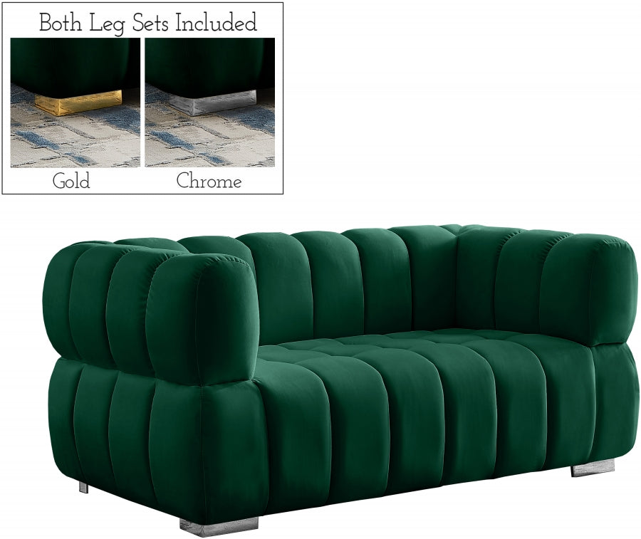 Causeuse en velours Gwen 