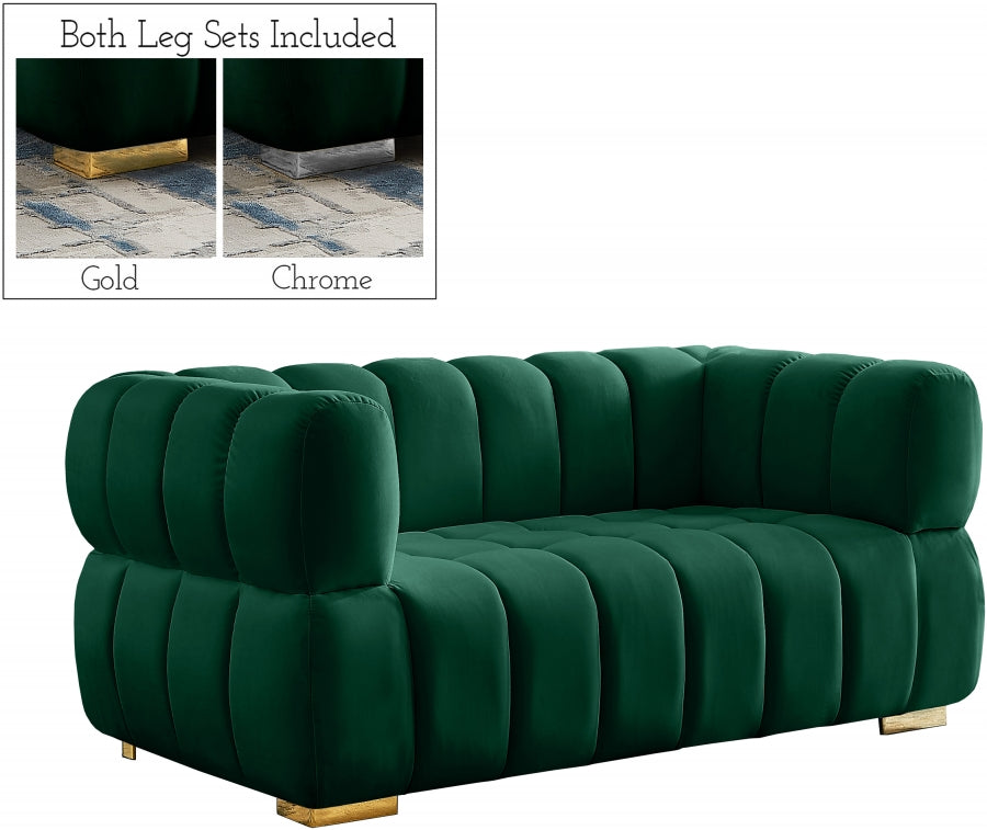 Causeuse en velours Gwen 