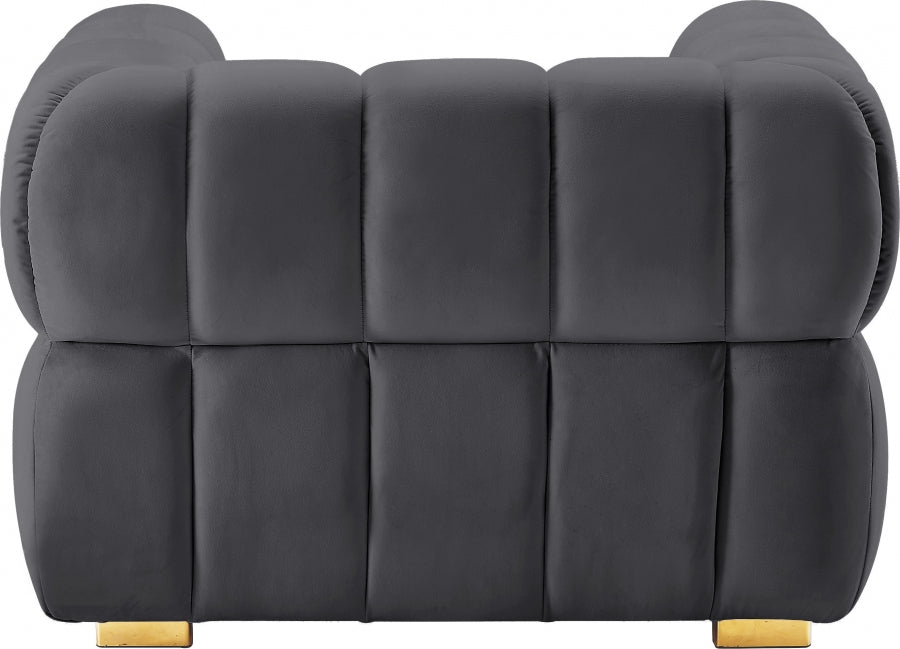 Chaise Gwen en velours
