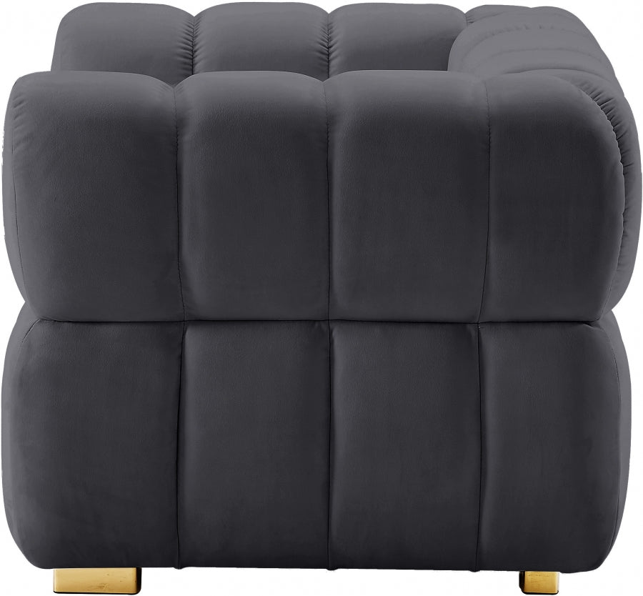 Chaise Gwen en velours