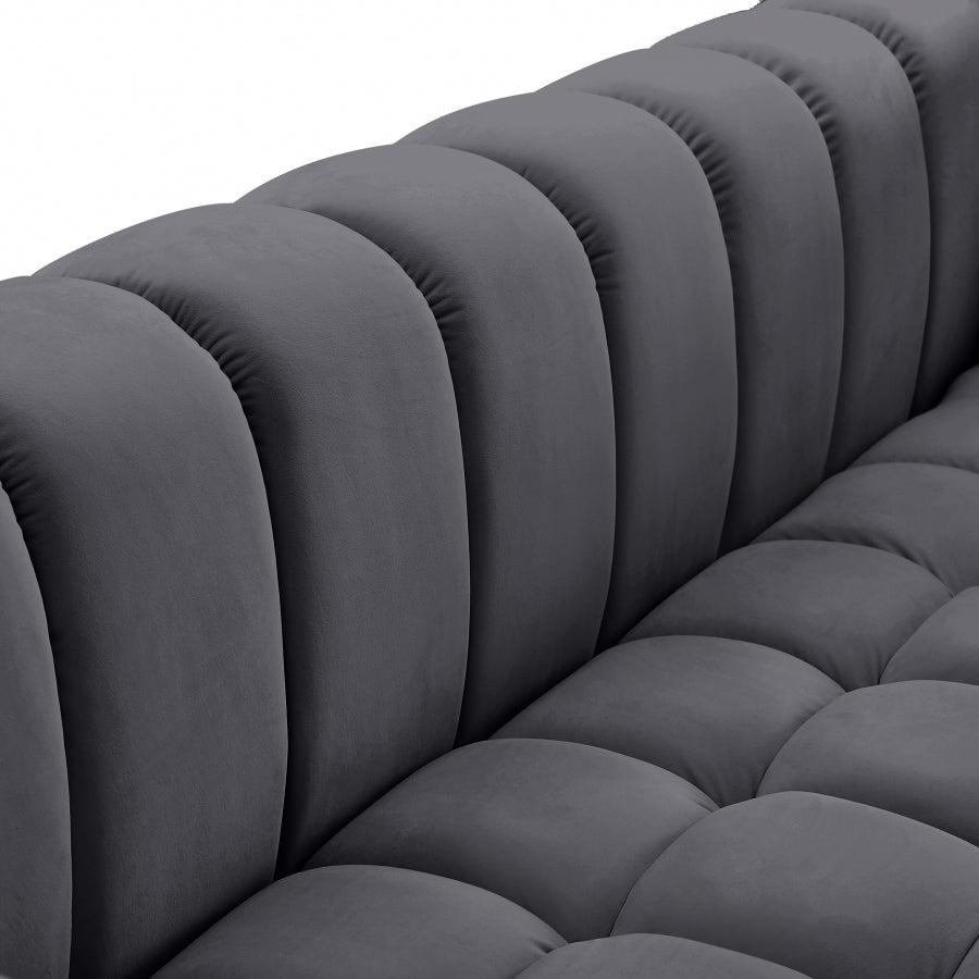 Causeuse en velours Gwen 