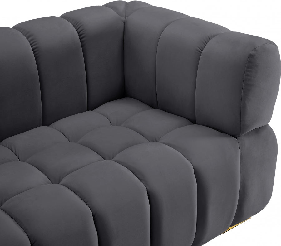 Causeuse en velours Gwen 