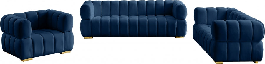 Chaise Gwen en velours