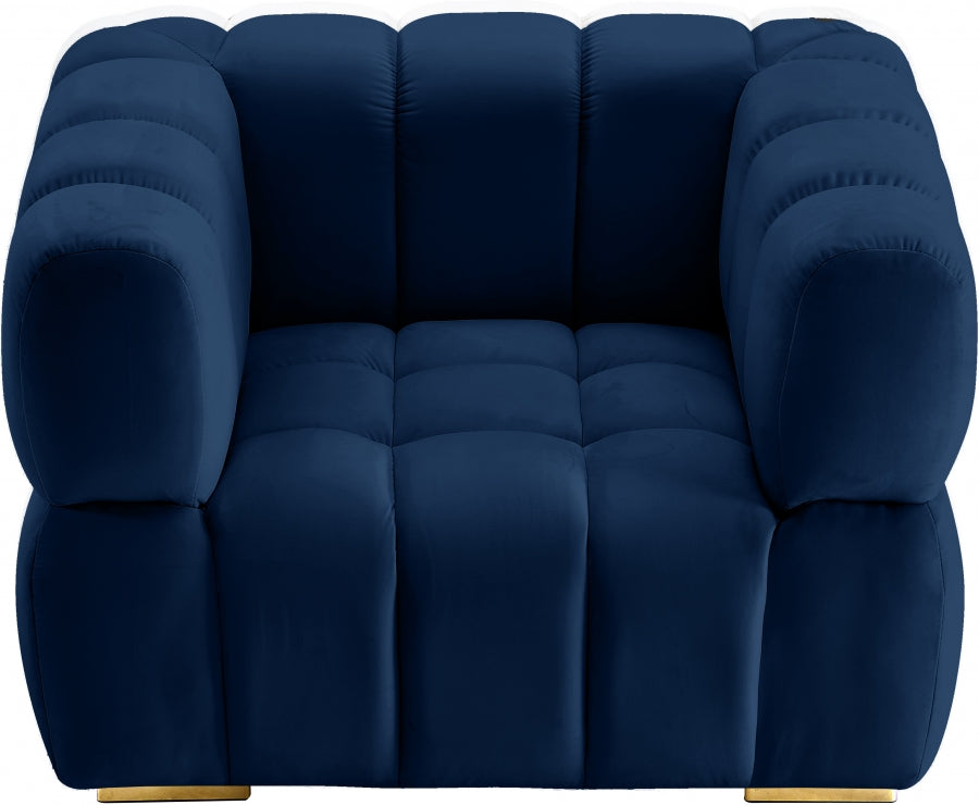 Chaise Gwen en velours