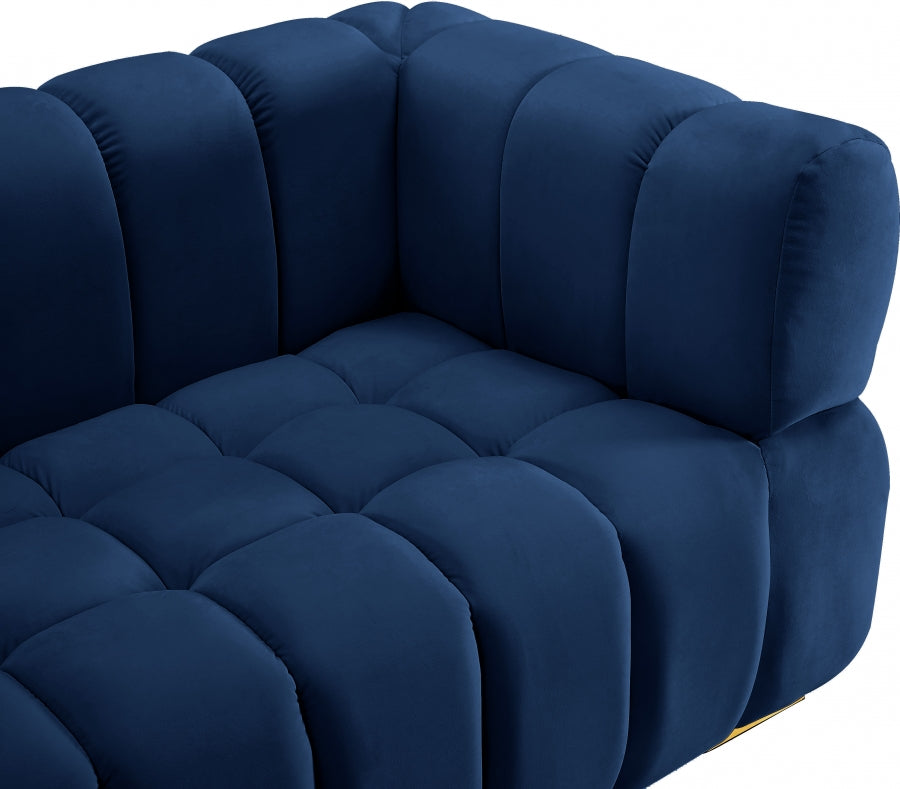Chaise Gwen en velours