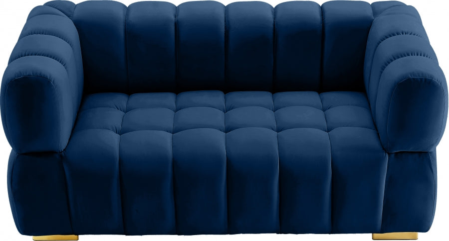 Causeuse en velours Gwen 