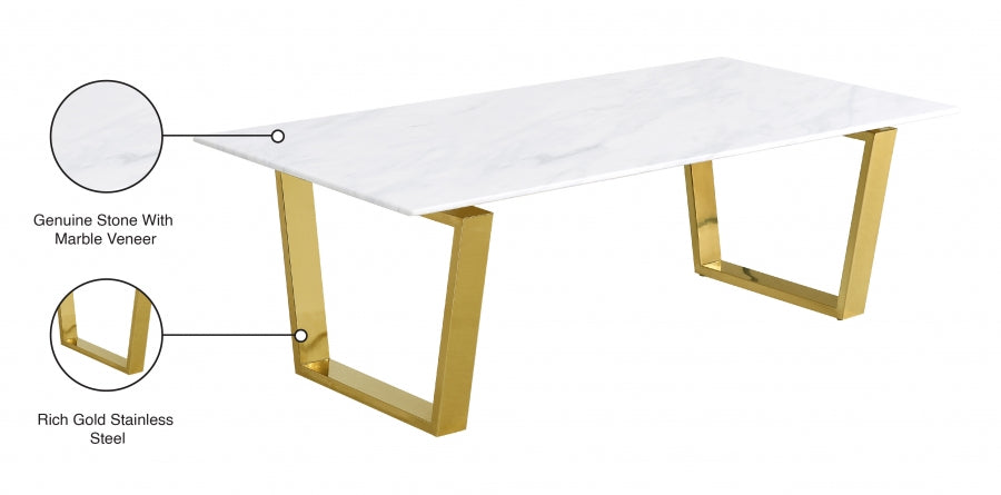 Table basse Cameron or