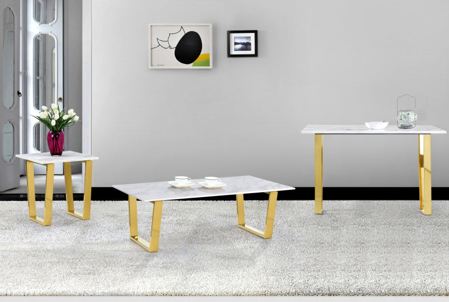 Table de bout dorée Cameron