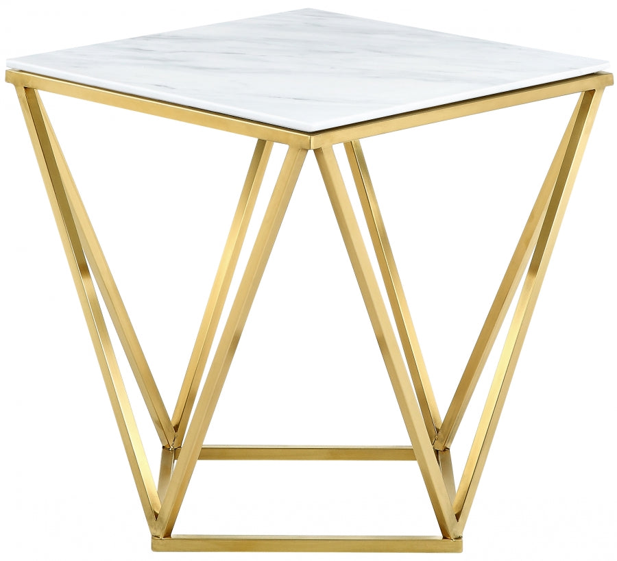Table de bout dorée Mason