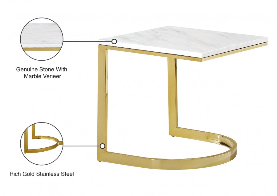 Table d'appoint dorée London