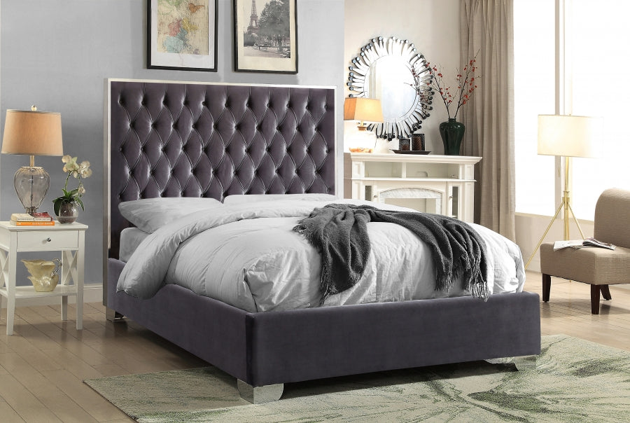 Lit en velours Lexi