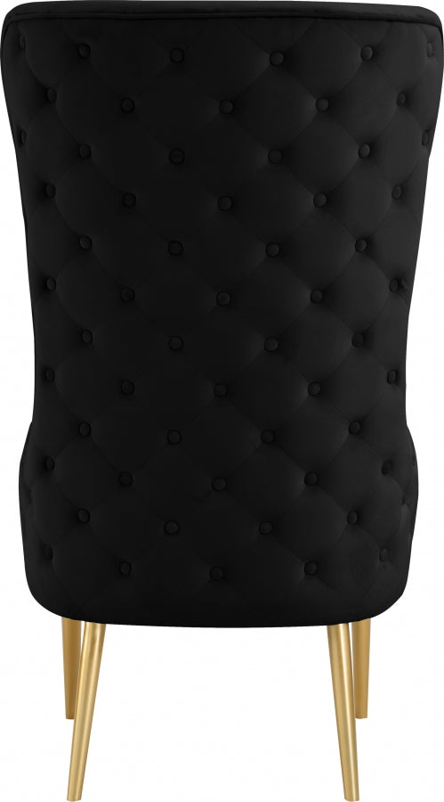 Chaise d'appoint en velours Alexander