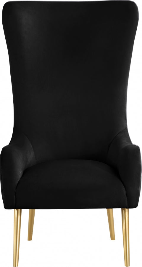 Chaise d'appoint en velours Alexander