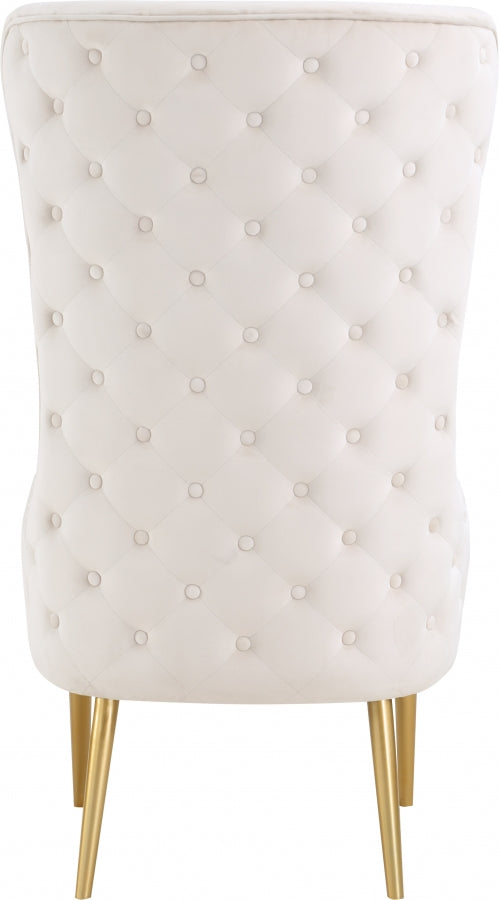Chaise d'appoint en velours Alexander