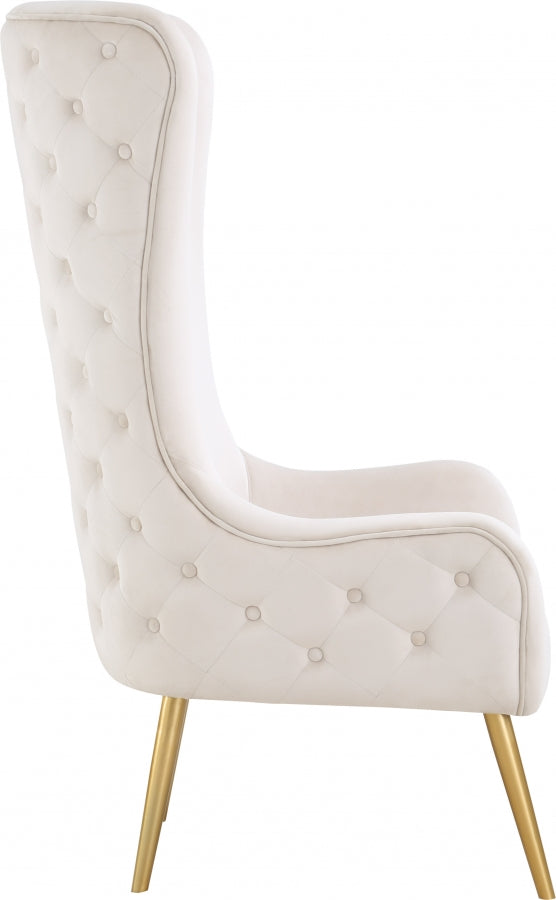 Chaise d'appoint en velours Alexander