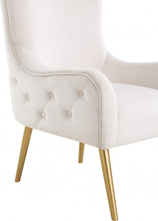 Chaise d'appoint en velours Alexander
