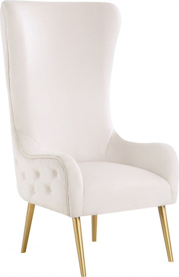Chaise d'appoint en velours Alexander