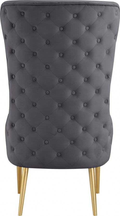 Chaise d'appoint en velours Alexander