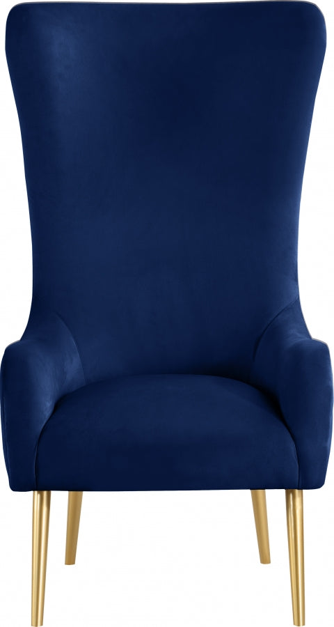 Chaise d'appoint en velours Alexander