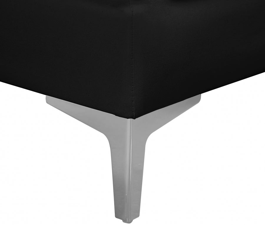 Chaise modulaire sans accoudoirs en velours Alina