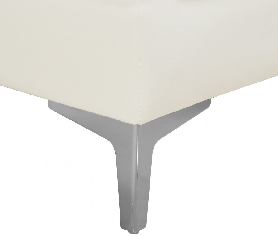 Chaise modulaire sans accoudoirs en velours Alina