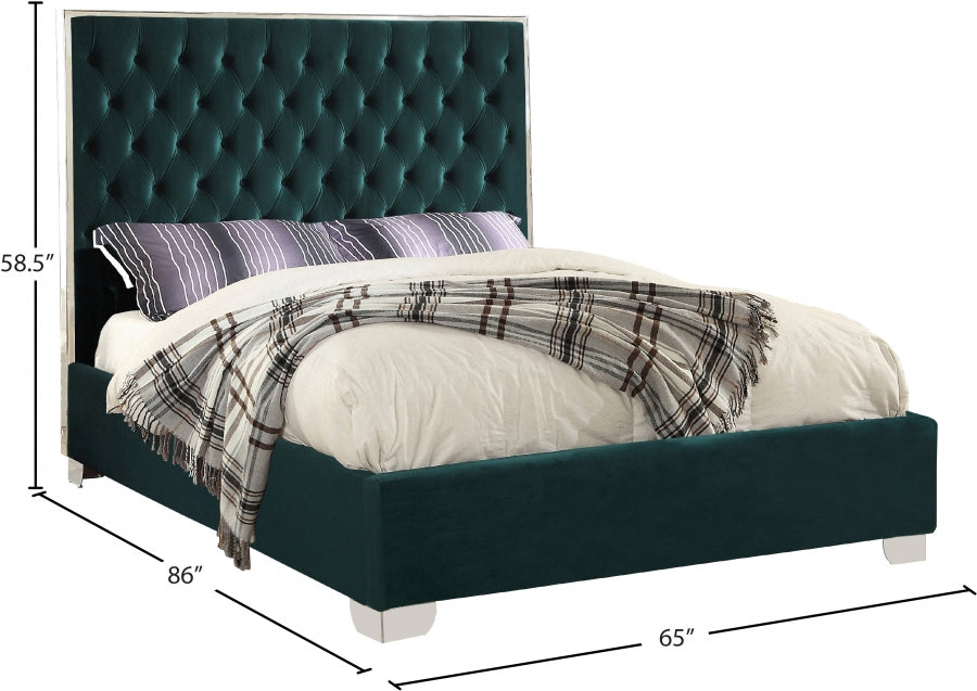 Lit en velours Lexi