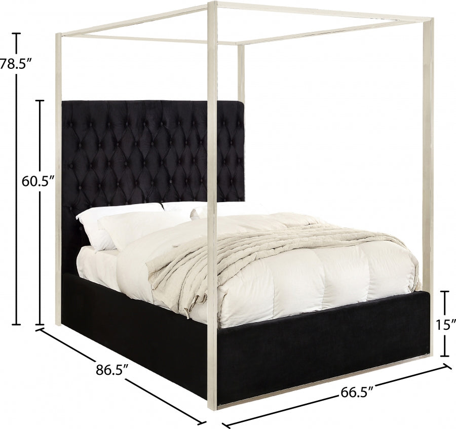 Porter lit en velours