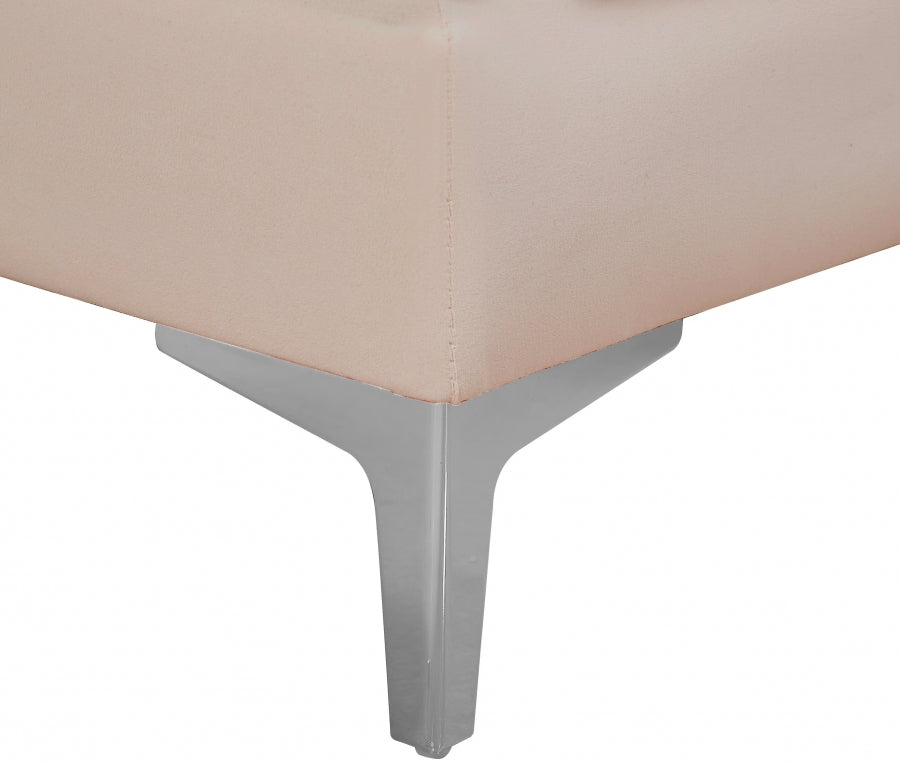Chaise modulaire sans accoudoirs en velours Alina