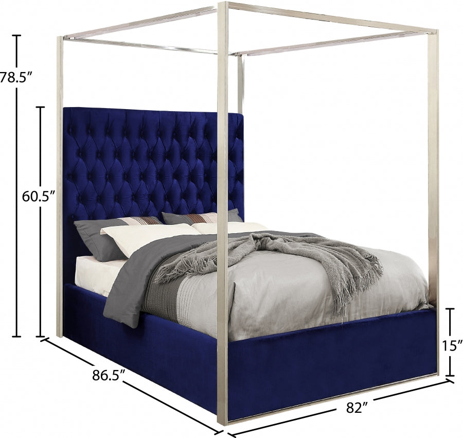 Porter lit en velours