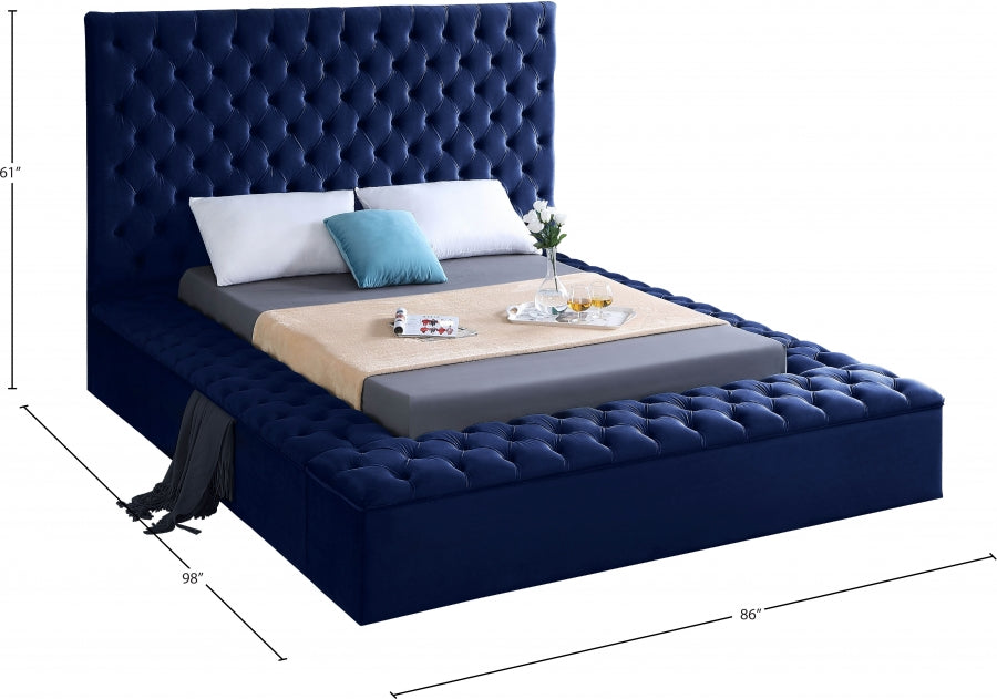 Lit en velours Bonheur