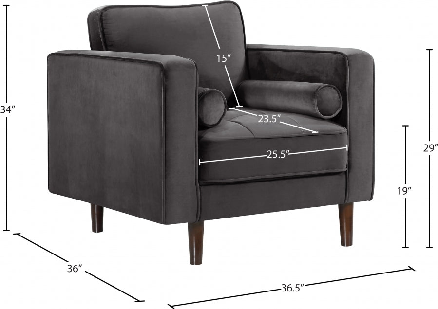 Chaise Emily en velours