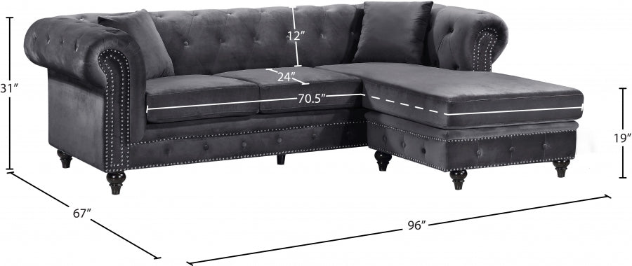 Sabrina Velours Réversible 2pc. En coupe