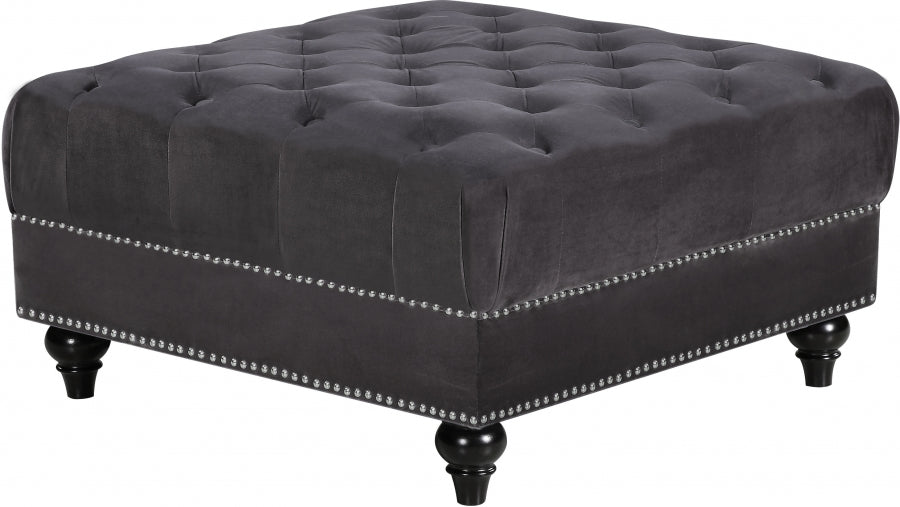 Pouf en velours Sabrina