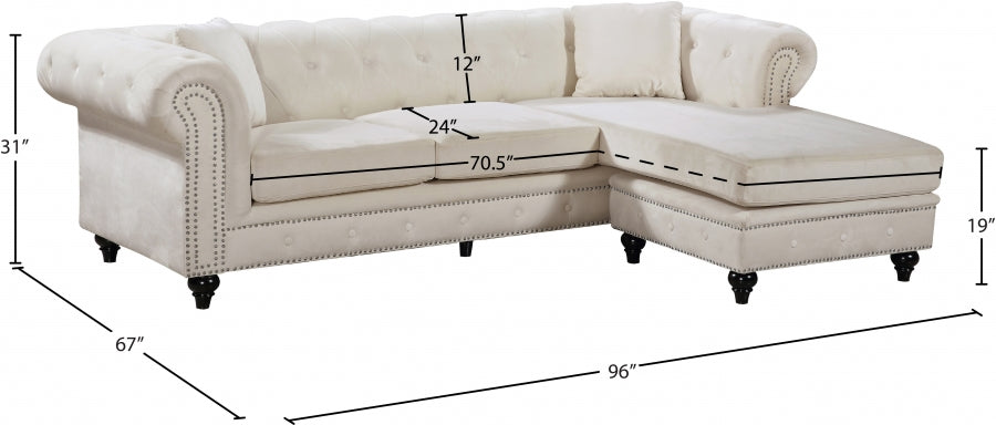 Sabrina Velours Réversible 2pc. En coupe